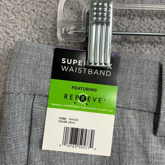 NEW Haggar Men's 30X32 Comfort Flex Waistband Dress Pants Straight Fit Gray - Picture 4 of 7